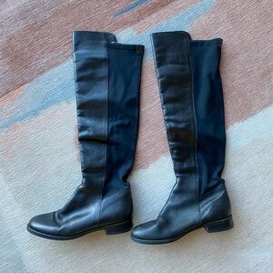 Black Leather Knee-High Over-the-Knee Aldo Size 8.5 Boots